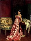 Auguste Toulmouche Canvas Paintings - The Admiring Glance